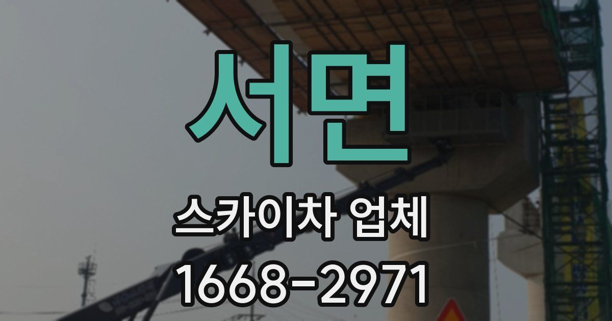 서면 스카이차 업체