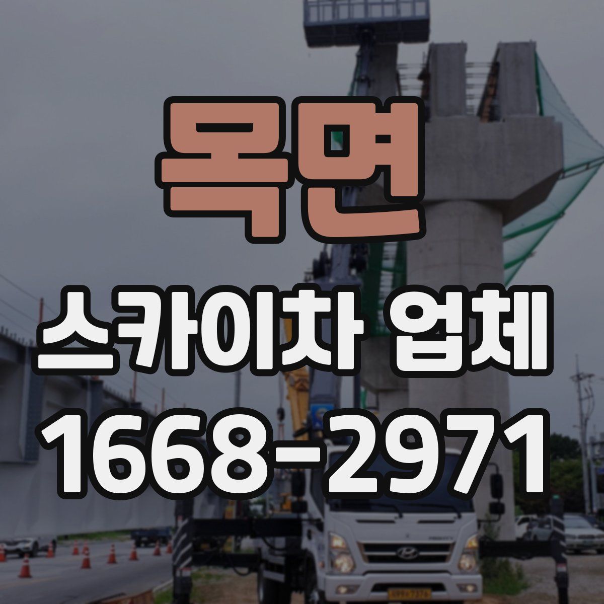 목면 스카이차 업체