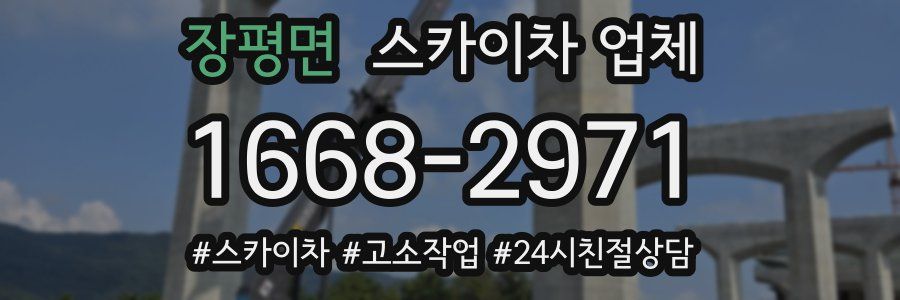 장평면 스카이차 업체