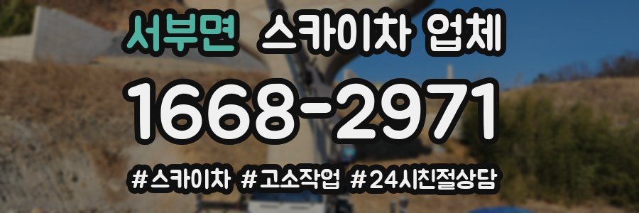 서부면 스카이차 업체