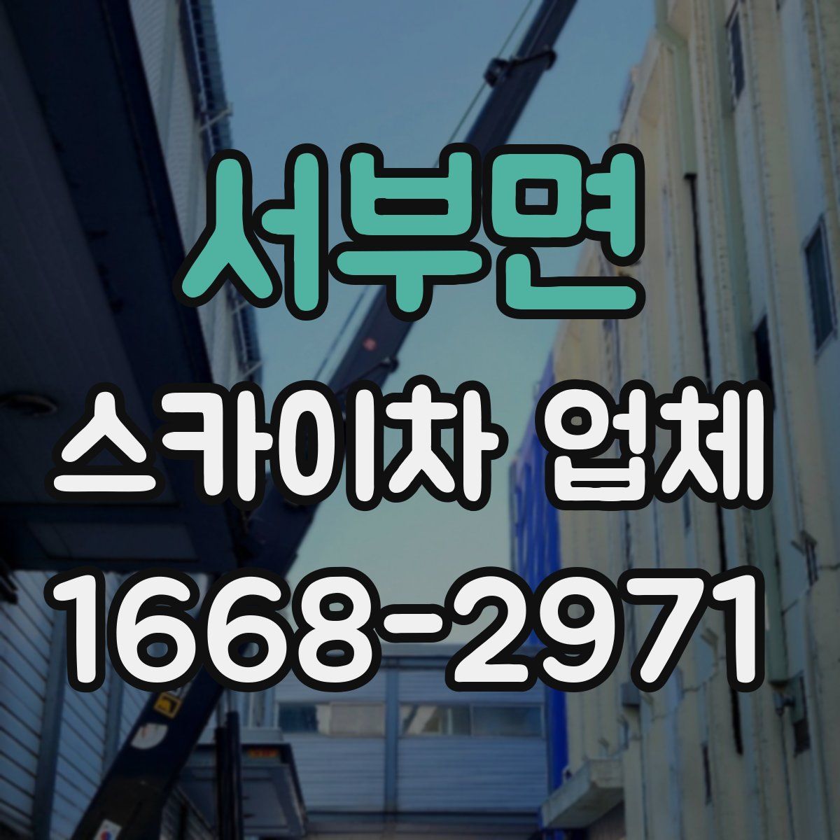 서부면 스카이차 업체