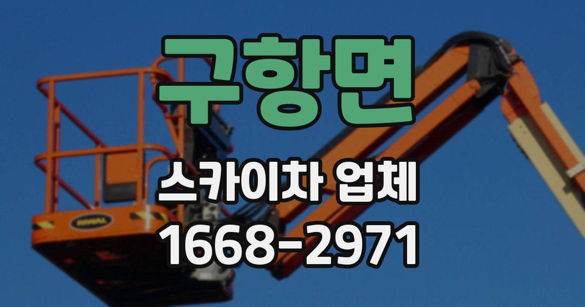 구항면 스카이차 업체
