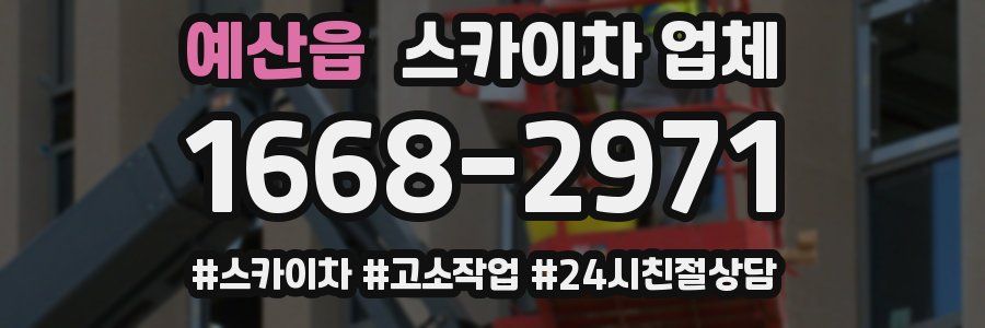예산읍 스카이차 업체