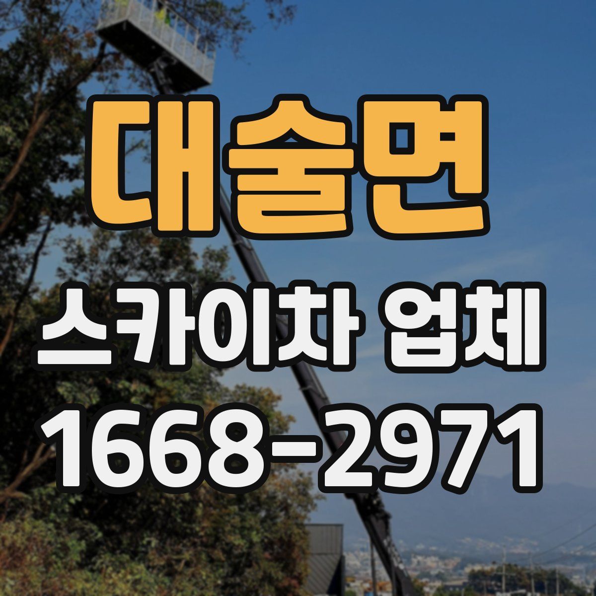 대술면 스카이차 업체
