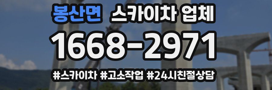 봉산면 스카이차 업체