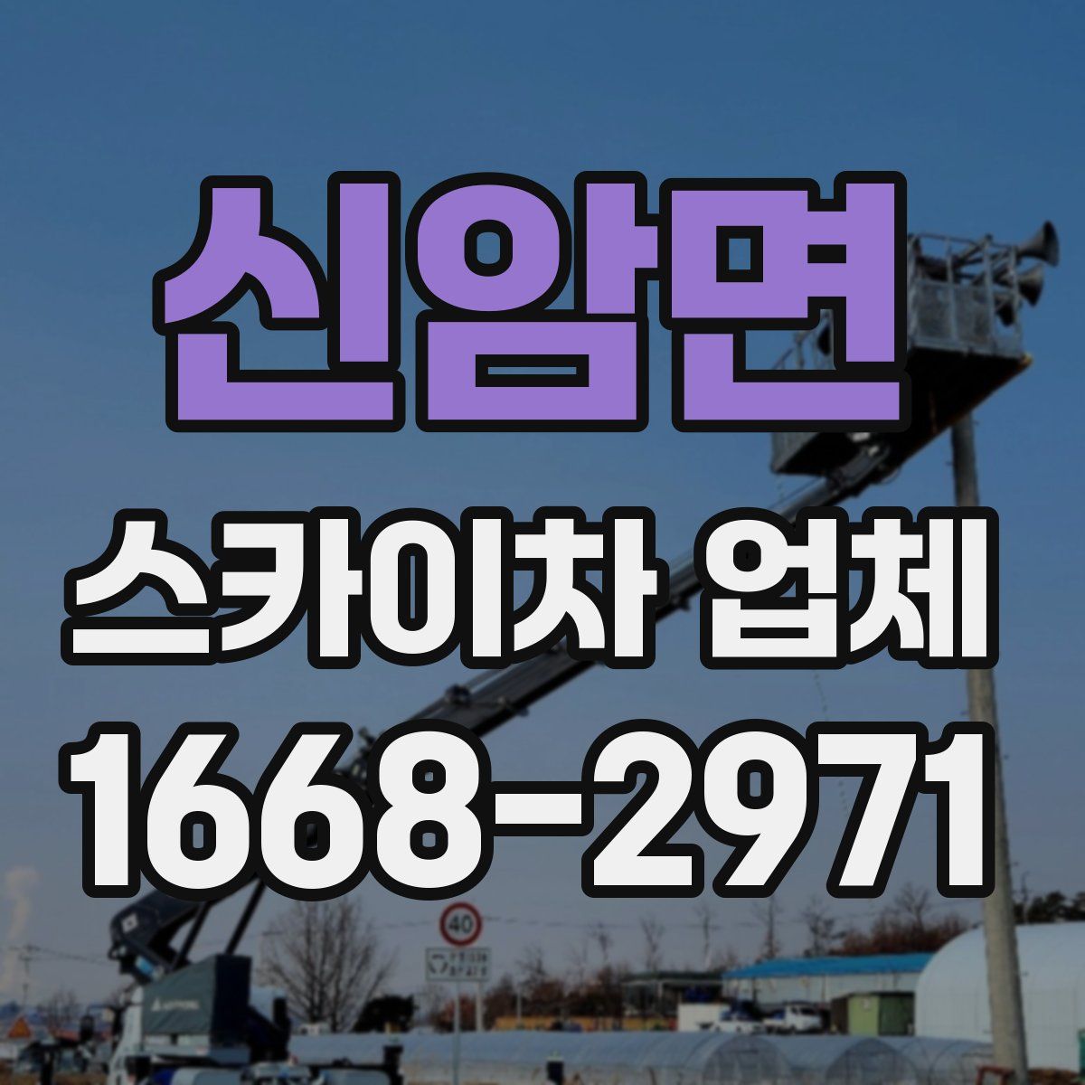 신암면 스카이차 업체