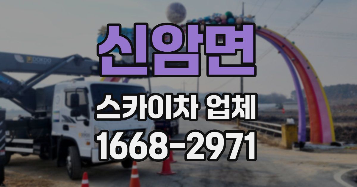 신암면 스카이차 업체