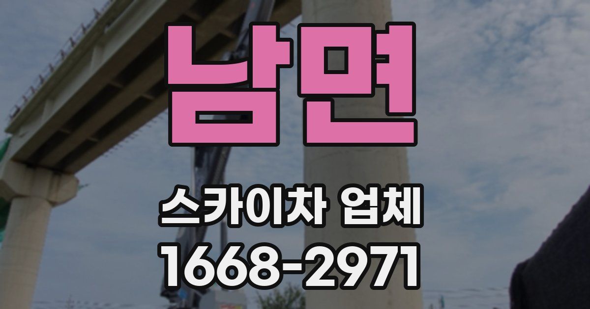 남면 스카이차 업체