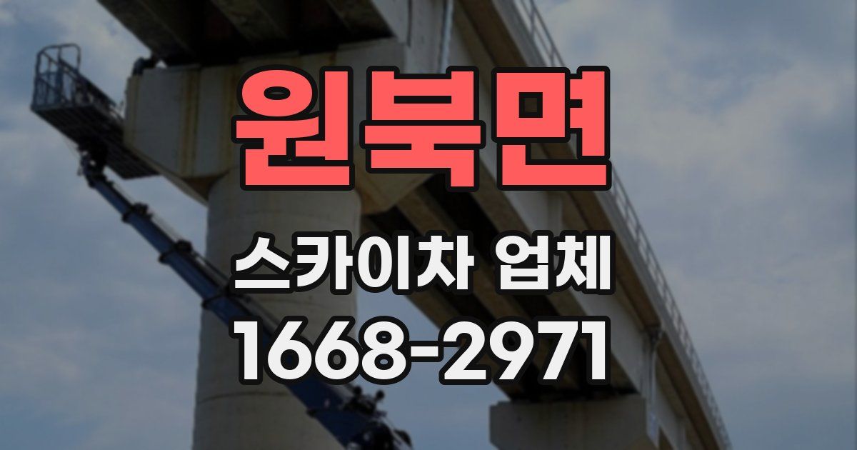 원북면 스카이차 업체
