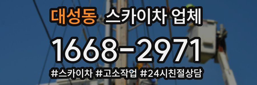 대성동 스카이차 업체