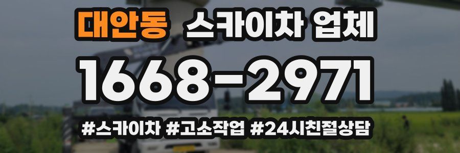 대안동 스카이차 업체