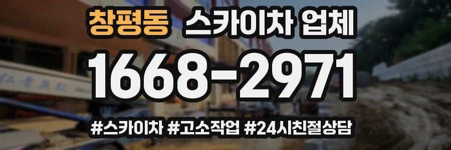 창평동 스카이차 업체
