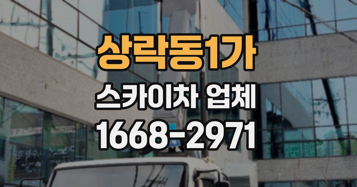 상락동1가 스카이차 업체