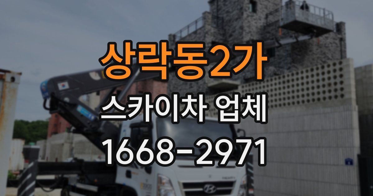 상락동2가 스카이차 업체