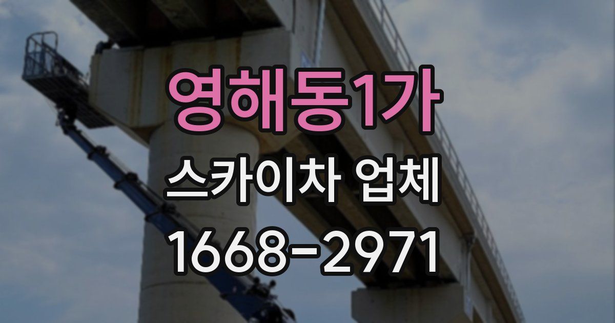 영해동1가 스카이차 업체