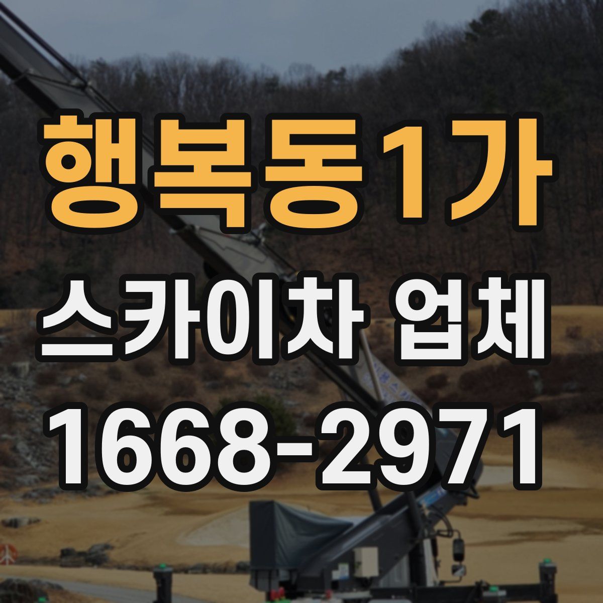 행복동1가 스카이차 업체