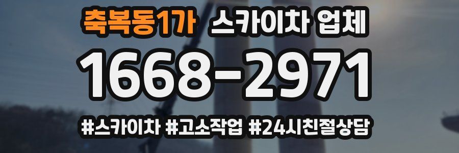 축복동1가 스카이차 업체