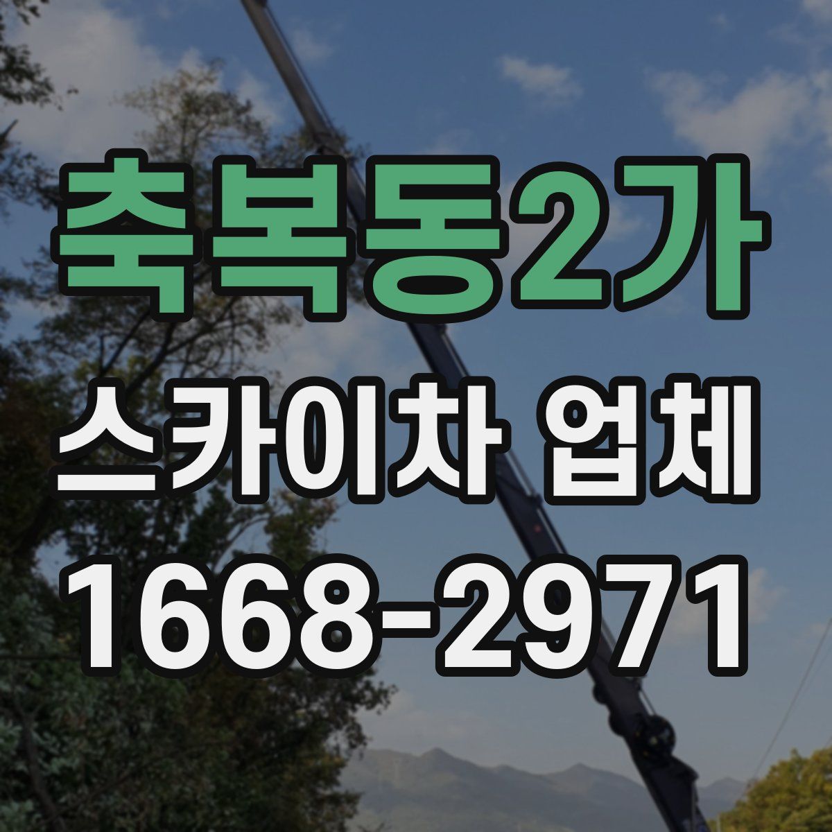 축복동2가 스카이차 업체