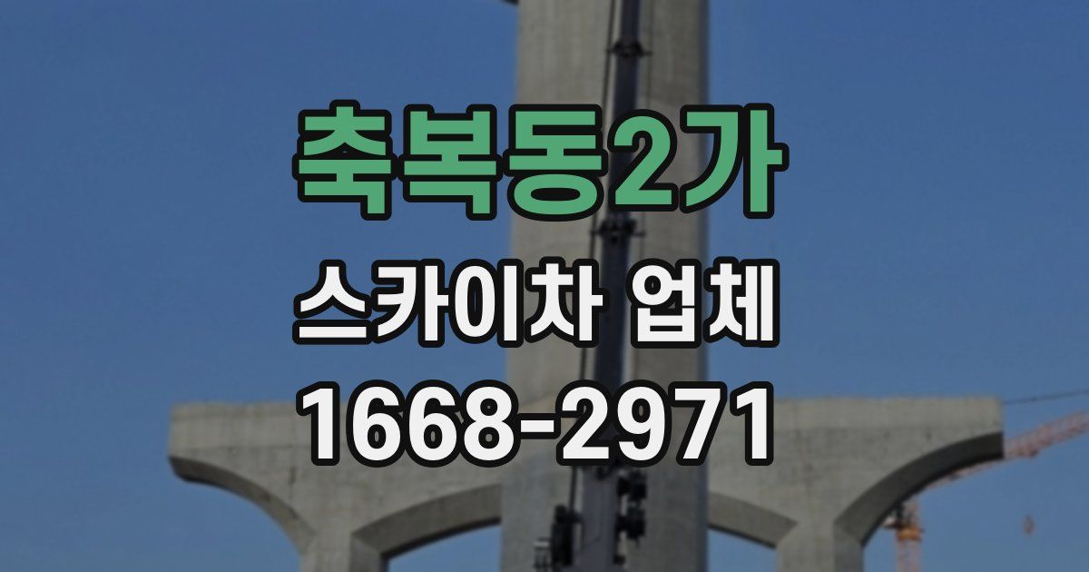 축복동2가 스카이차 업체