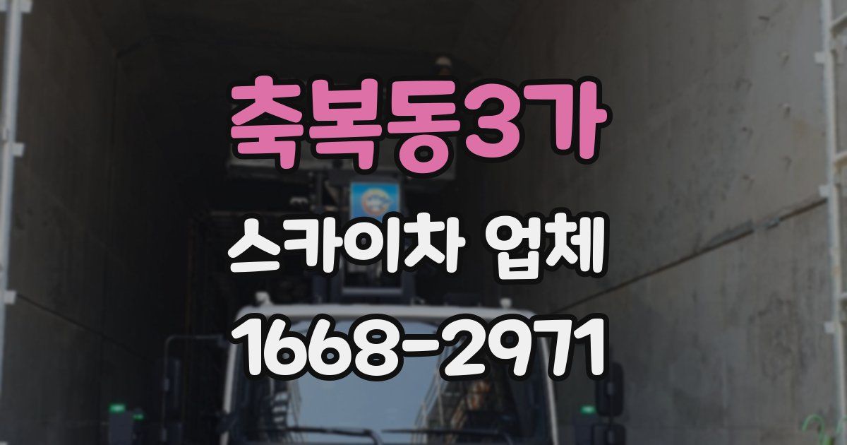 축복동3가 스카이차 업체
