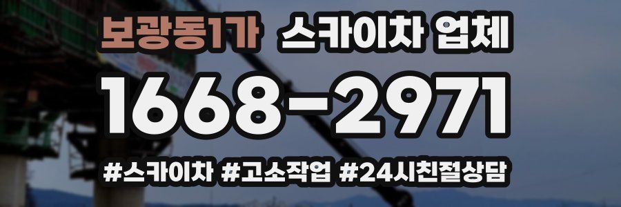 보광동1가 스카이차 업체