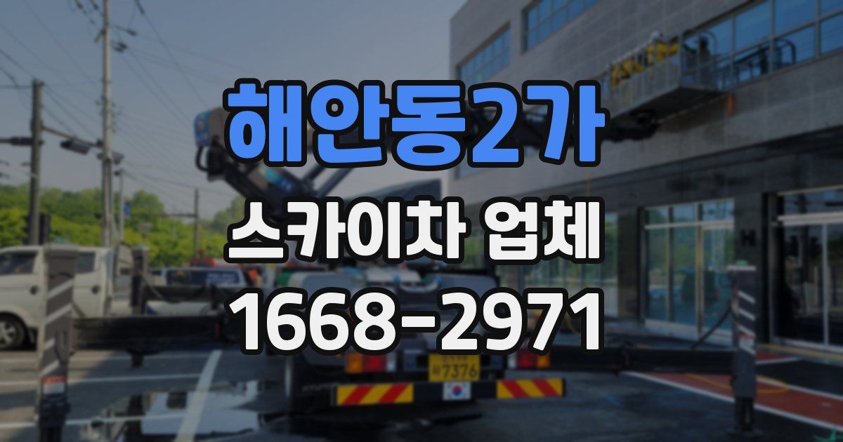 해안동2가 스카이차 업체