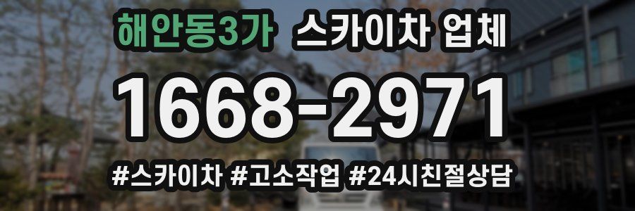 해안동3가 스카이차 업체