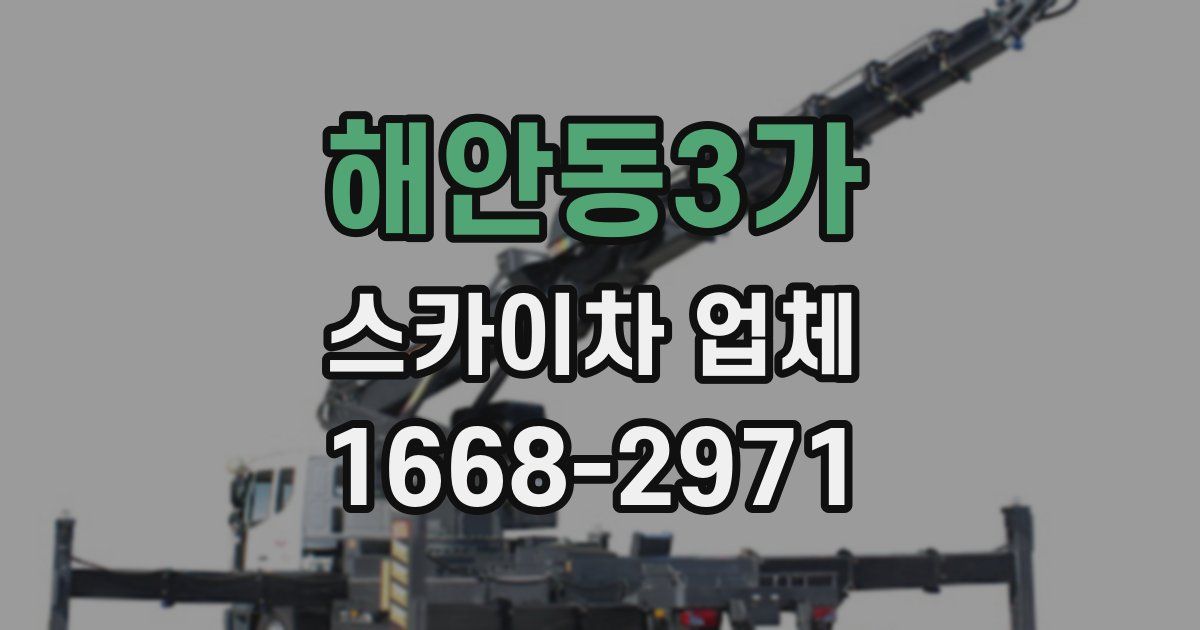 해안동3가 스카이차 업체