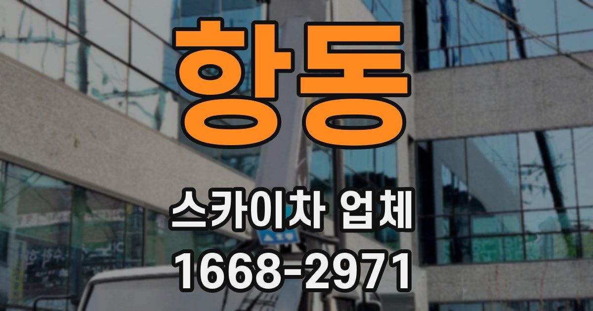 항동 스카이차 업체