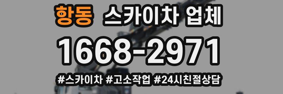 항동 스카이차 업체