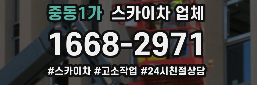 중동1가 스카이차 업체