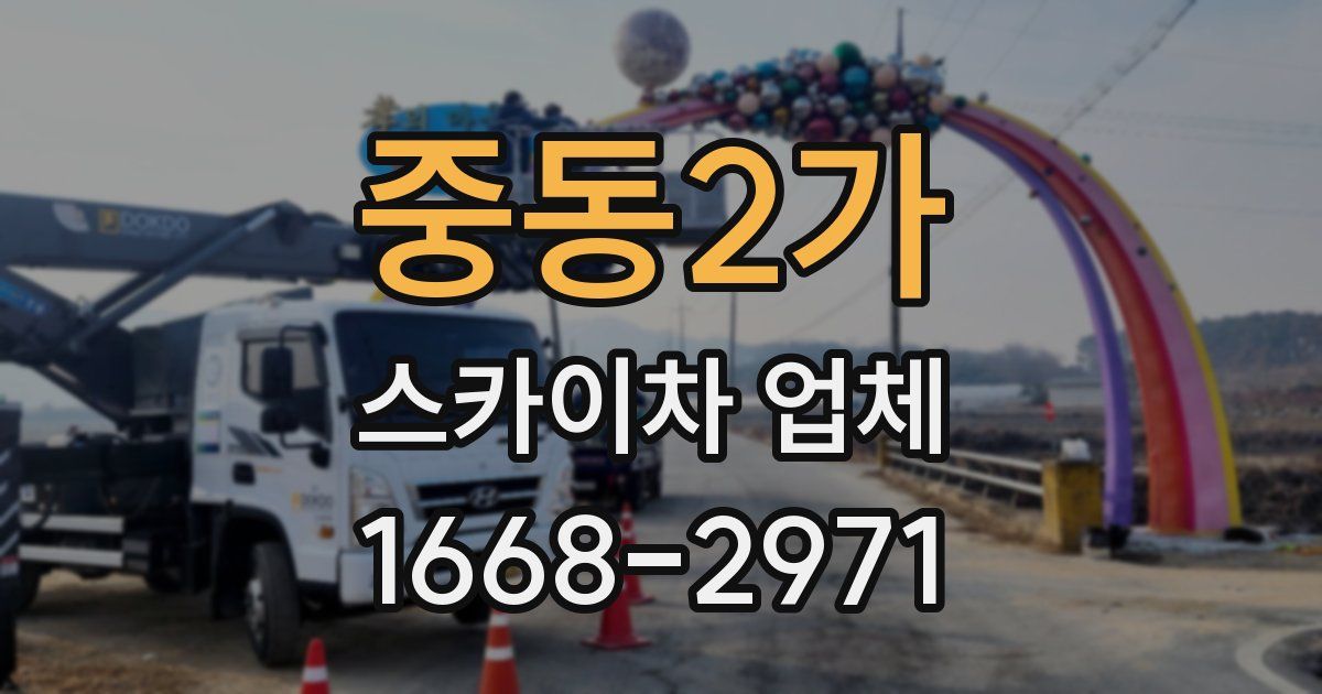 중동2가 스카이차 업체