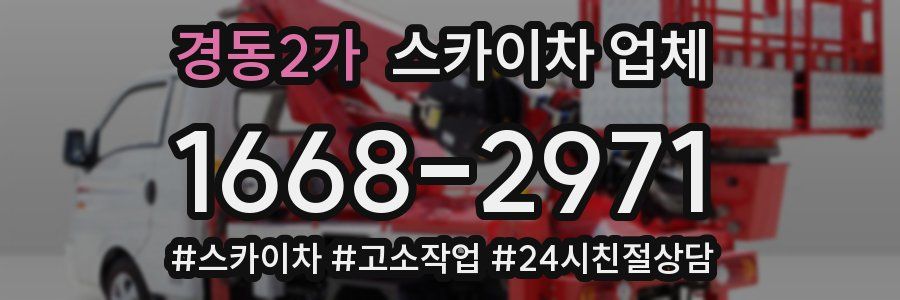 경동2가 스카이차 업체
