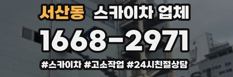 서산동 스카이차 업체