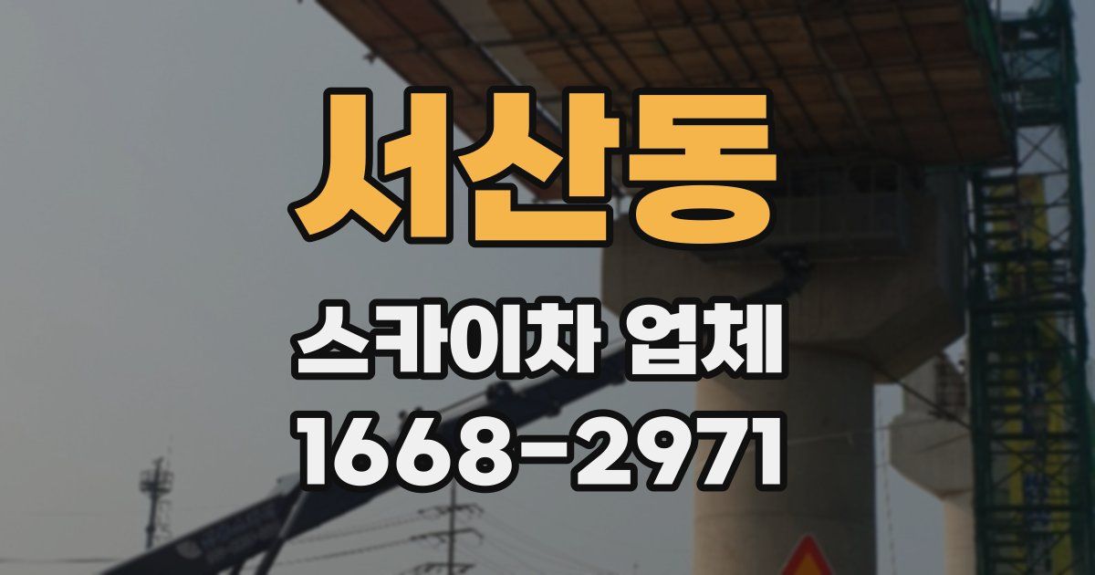 서산동 스카이차 업체
