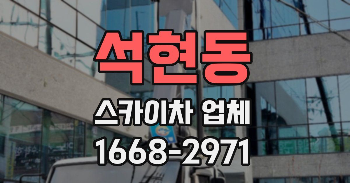 석현동 스카이차 업체