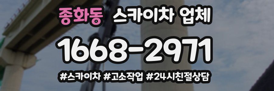종화동 스카이차 업체