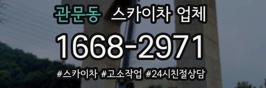 관문동 스카이차 업체