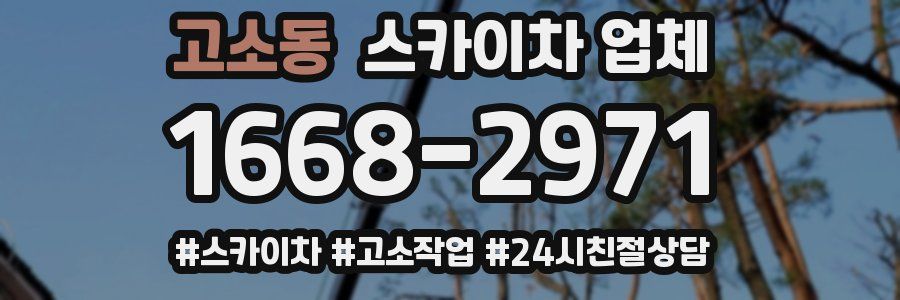 고소동 스카이차 업체