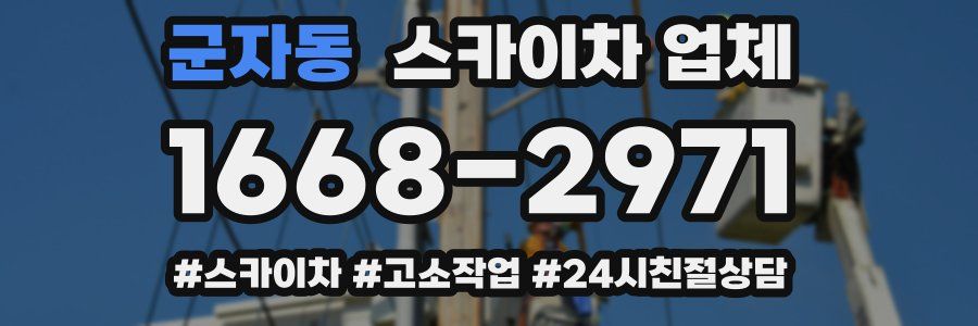 군자동 스카이차 업체