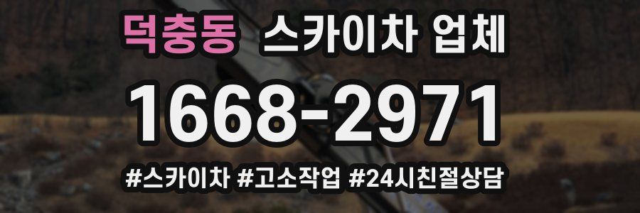 덕충동 스카이차 업체