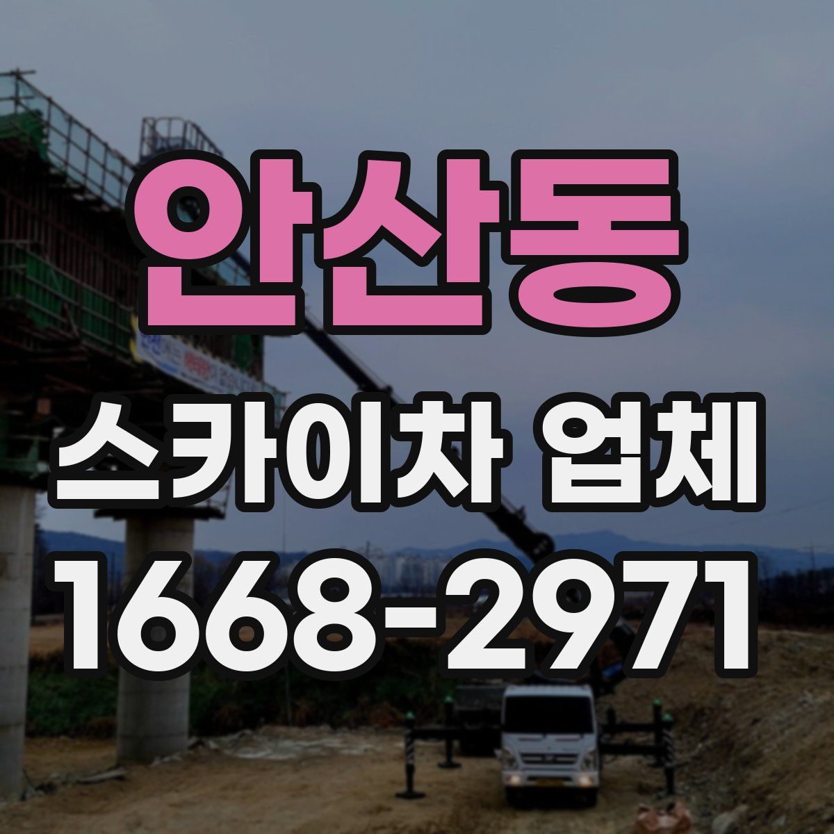 안산동 스카이차 업체