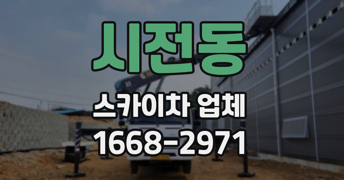 시전동 스카이차 업체