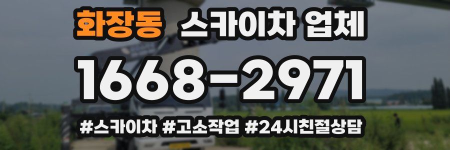 화장동 스카이차 업체