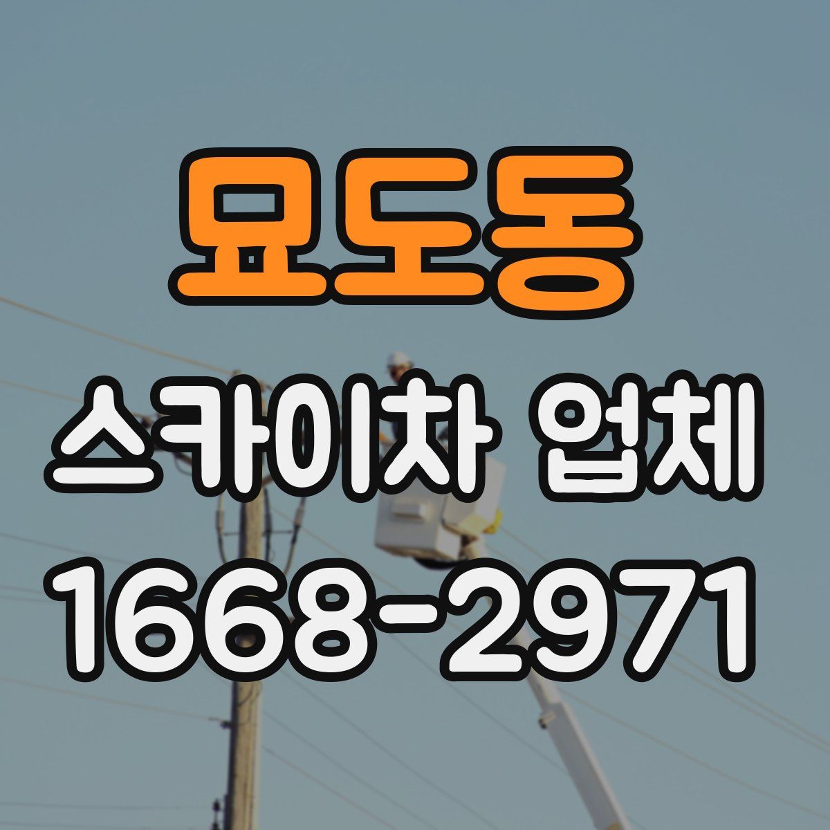 묘도동 스카이차 업체