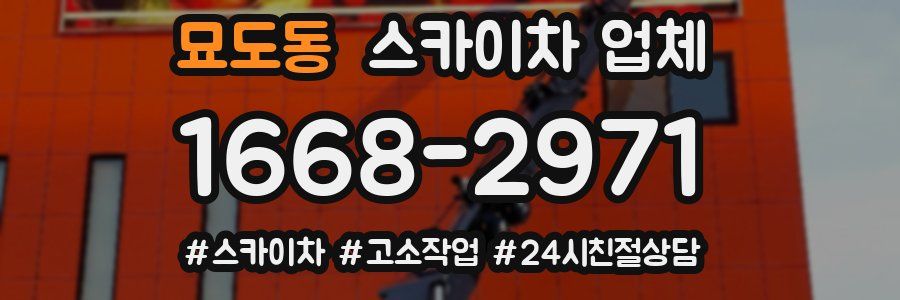 묘도동 스카이차 업체