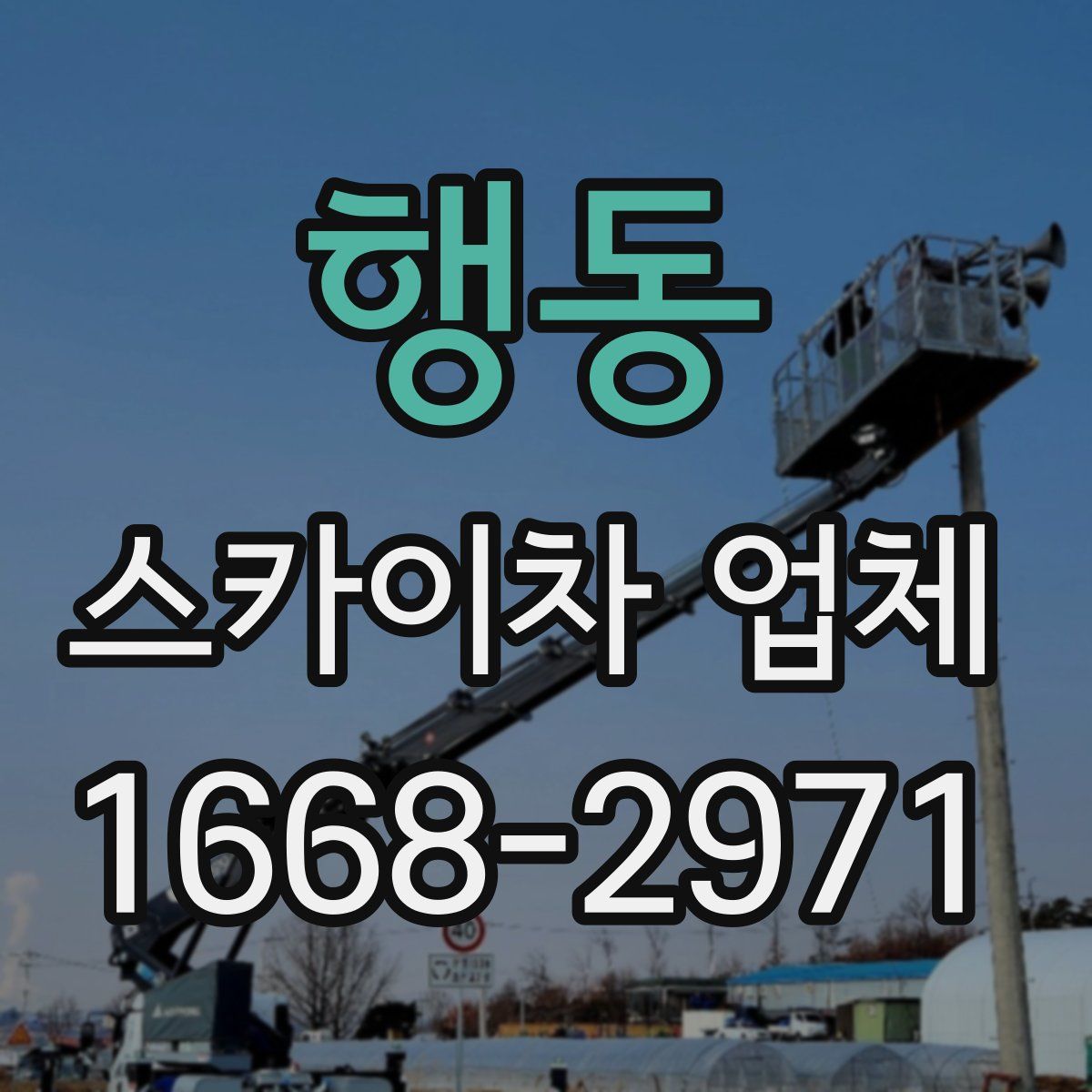 행동 스카이차 업체