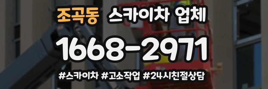 조곡동 스카이차 업체