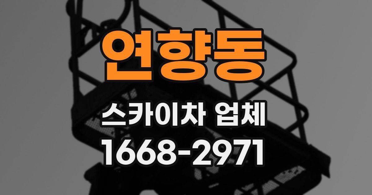 연향동 스카이차 업체