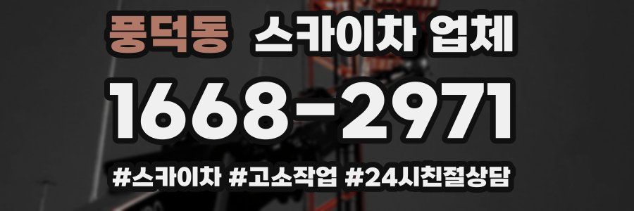 풍덕동 스카이차 업체